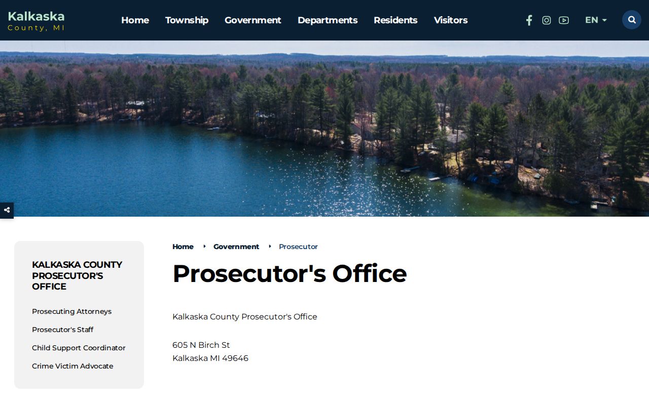 Kalkaska County criminal history prosecutor charge records